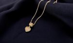 Collier Cœur Élégance Dorée - Image 2
