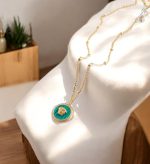 Collier Prestige Émeraude Doré - Image 2