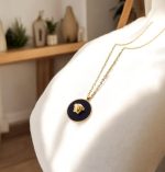 Collier Élégance Royale Noir & Or - Image 2