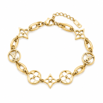 Bracelet Élégance Dorée Monogramme