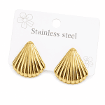 Boucles d’Oreilles Coquillage Doré en acier inoxydable