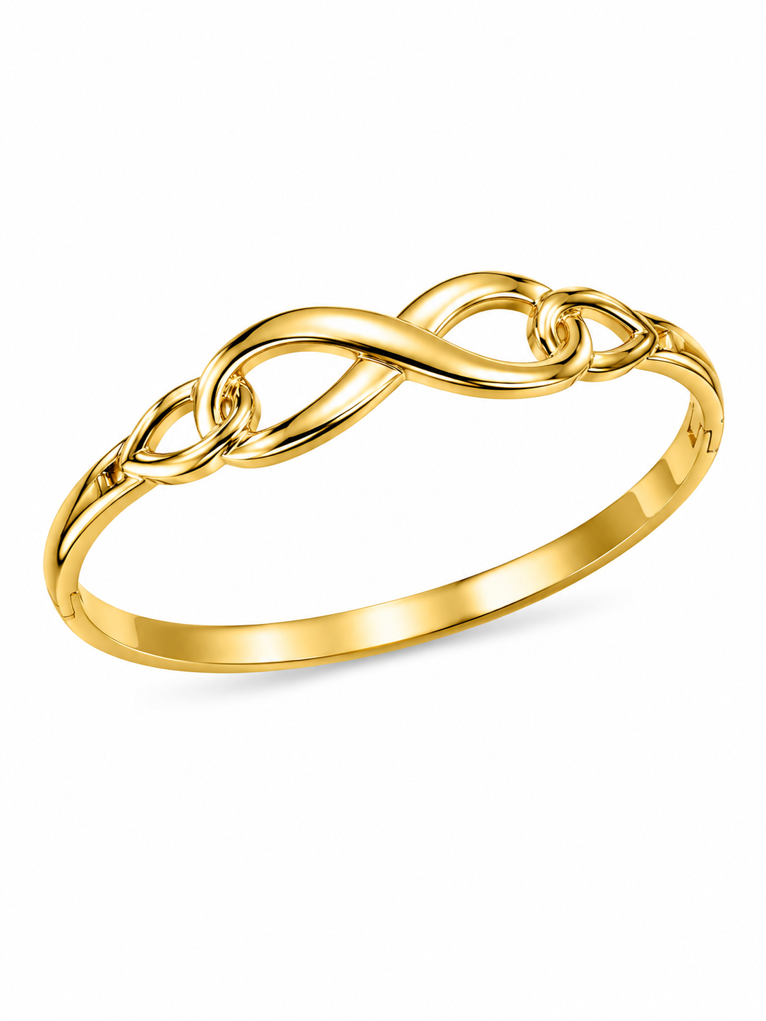 file_000000007f2c71fd8c5409f399d6a279 Bracelet Jonc Infini Doré Élégant - Image 1