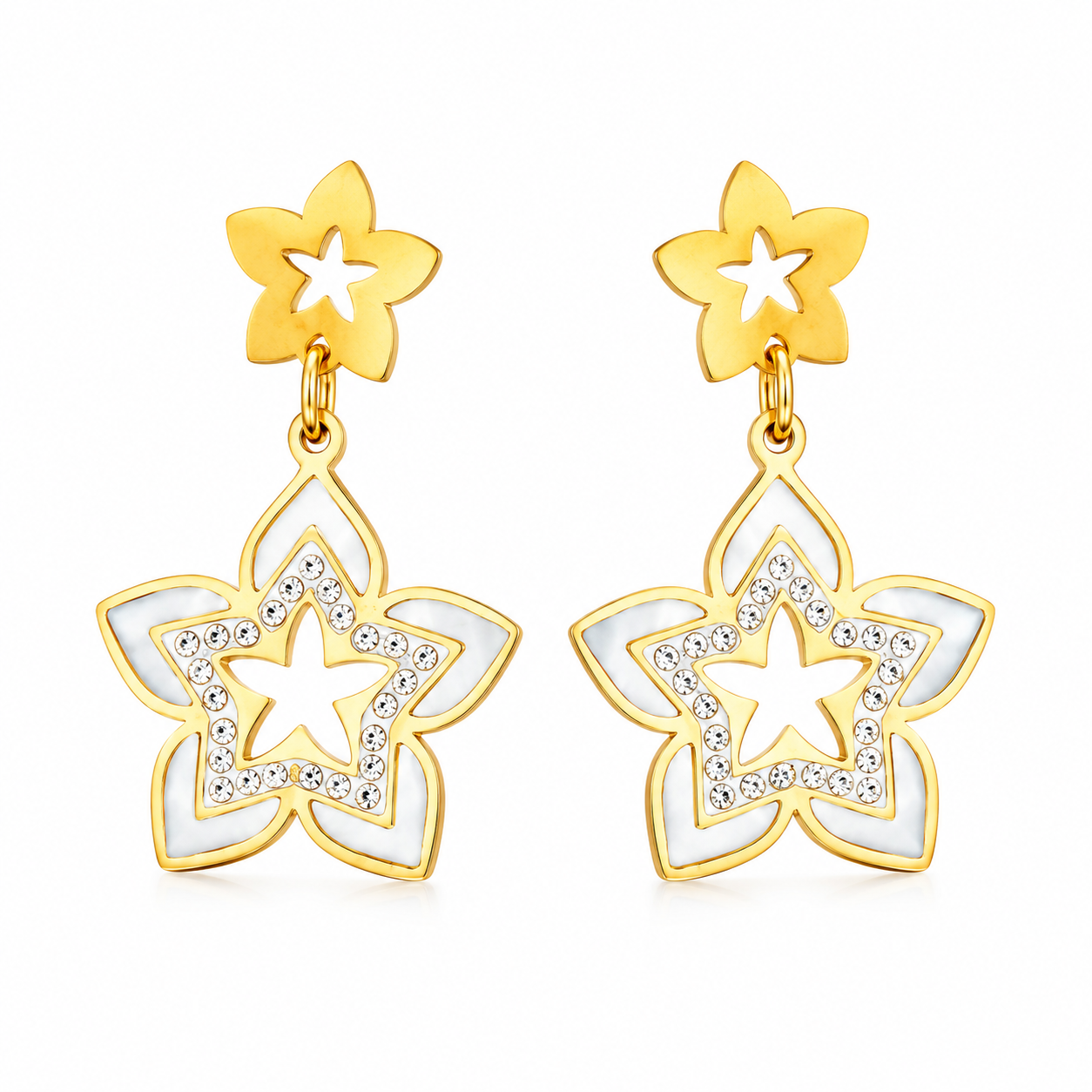 file_00000000861c71f6ad0d0630085a990d Boucles d’Oreilles Étoile Florale Luxe Dorée - Image 1