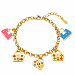 Bracelet Charms Sac Coloré