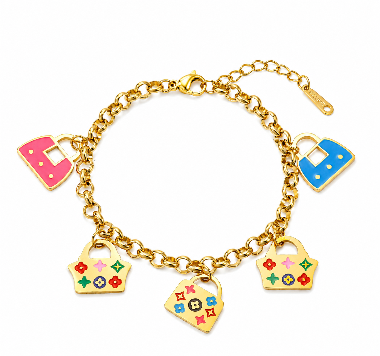 file_00000000b87871f59af531de1a95947a Bracelet Charms Sac Coloré - Image 1