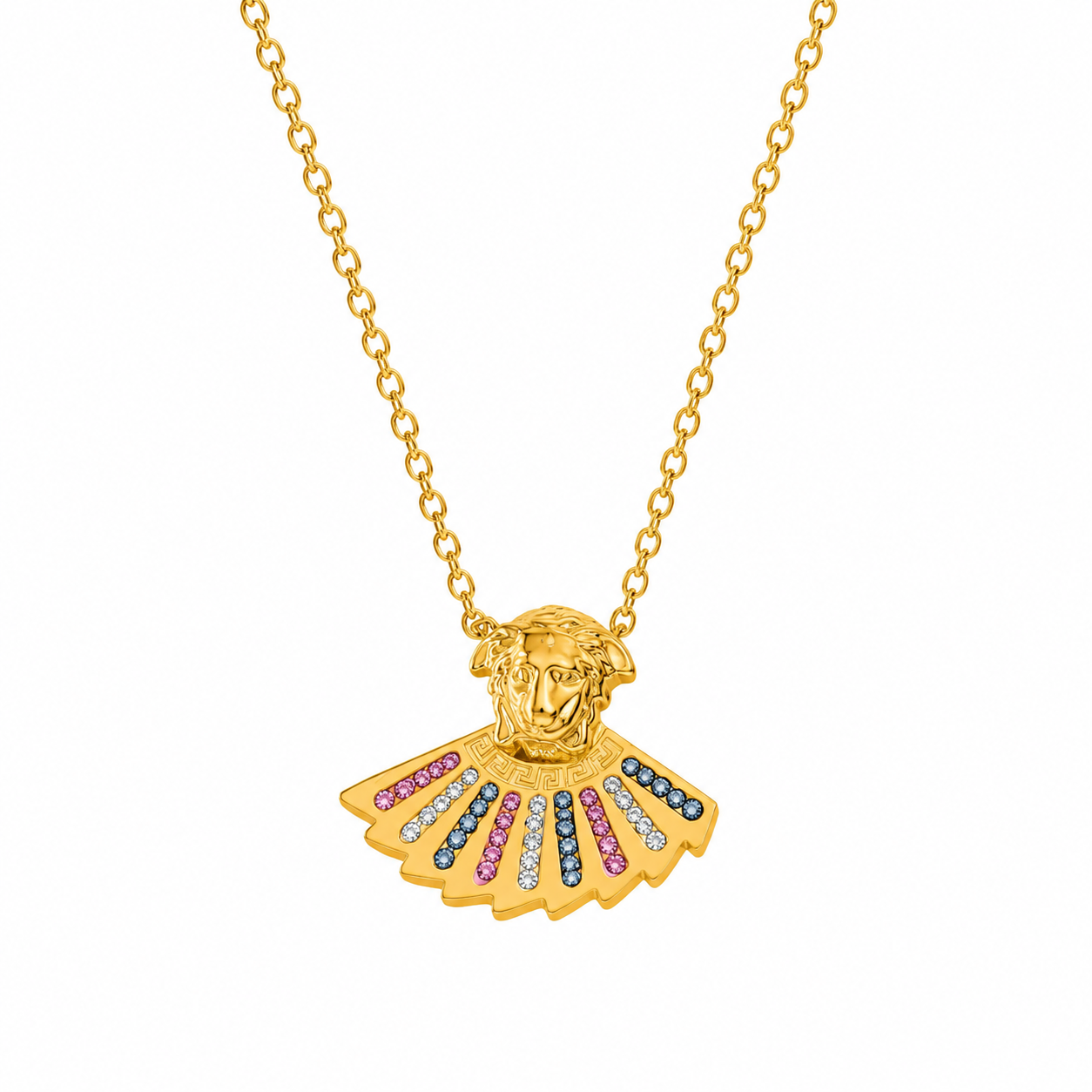 file_00000000d9d471fd8670948770dbc84e Collier Royal Lion & Cristaux Multicolores - Image 1