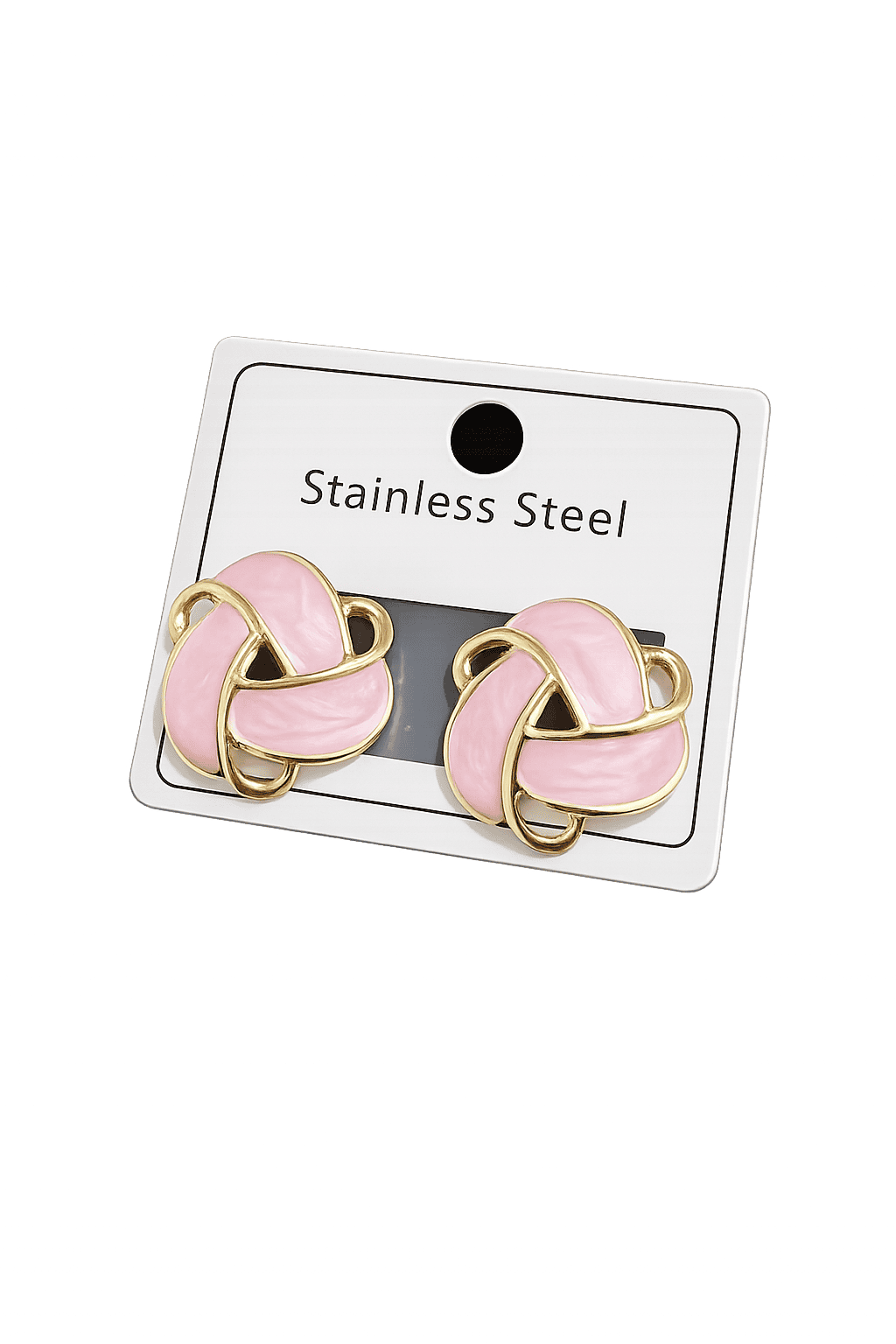 file_00000000dfd871f58cf29957a7eedf06 💖 Boucles d’Oreilles Nœud Rose Élégant en Acier Inoxydable - Image 1