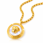 Collier Impérial Médaillon Lion Doré