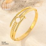 Bracelet Jonc Doré Clou de Luxe - Image 2