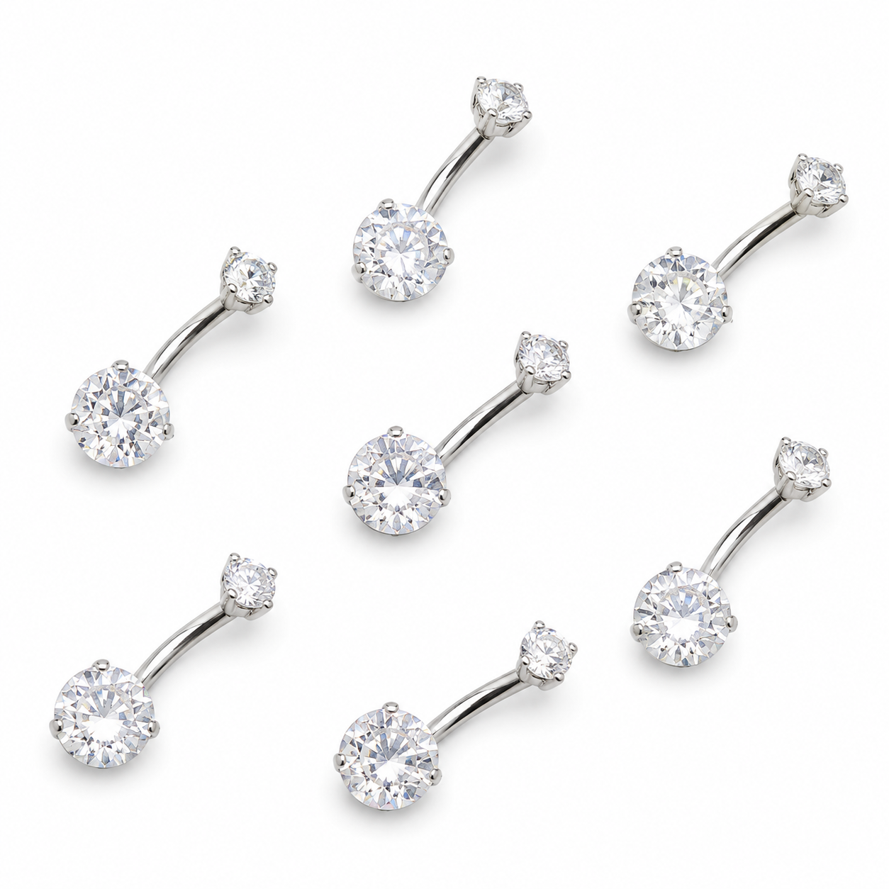 file_00000000d27871f5badd80b39d542892 Piercing Nombril Cristal Double Éclat – Argenté - Image 1